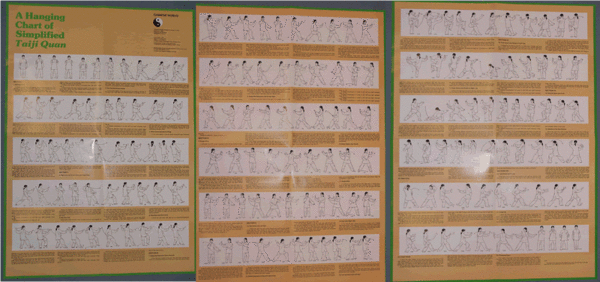48 StepTaijiquan Hanging Charts